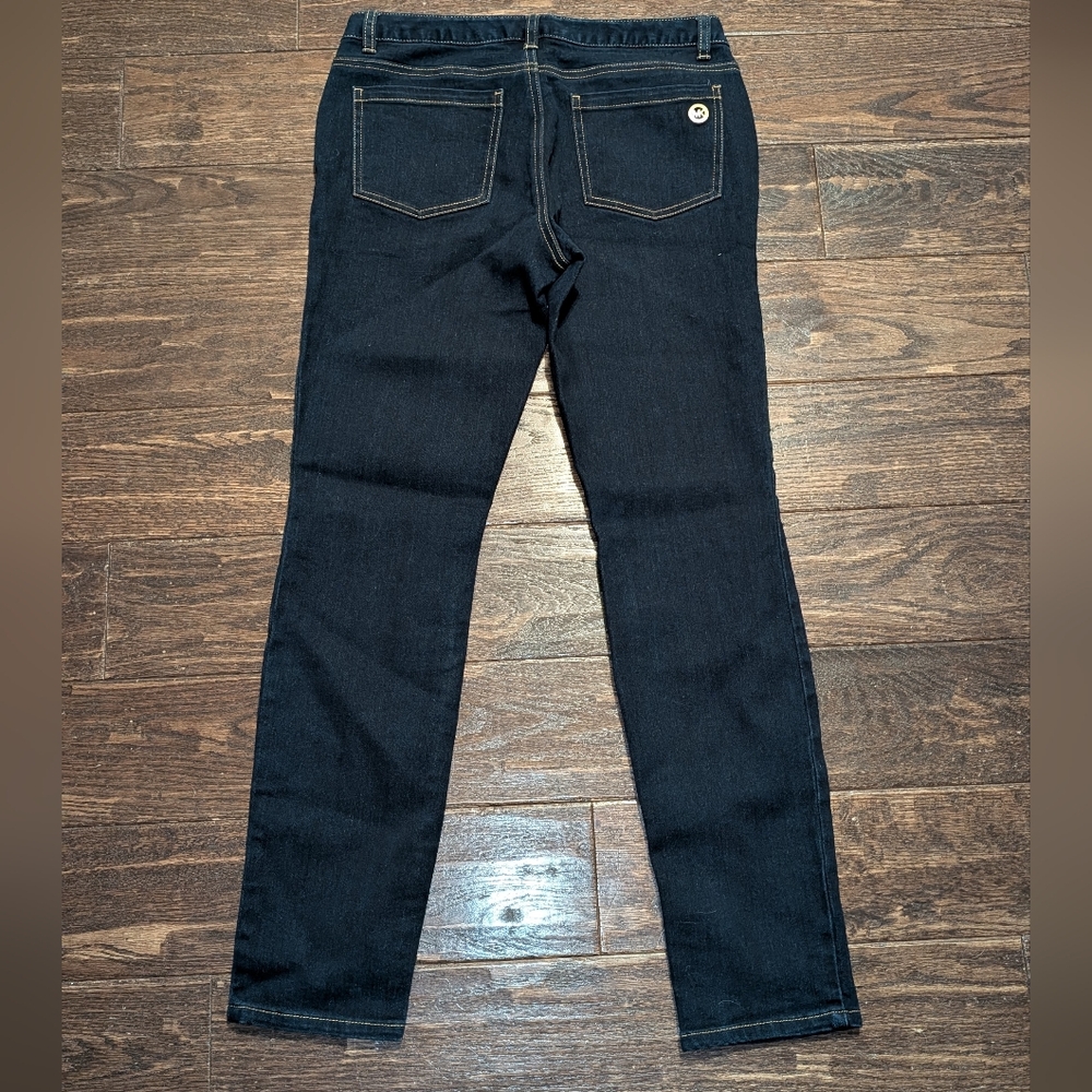 Michael Kors Dark Wash Denim Skinny Jeans - Picture 3 of 7